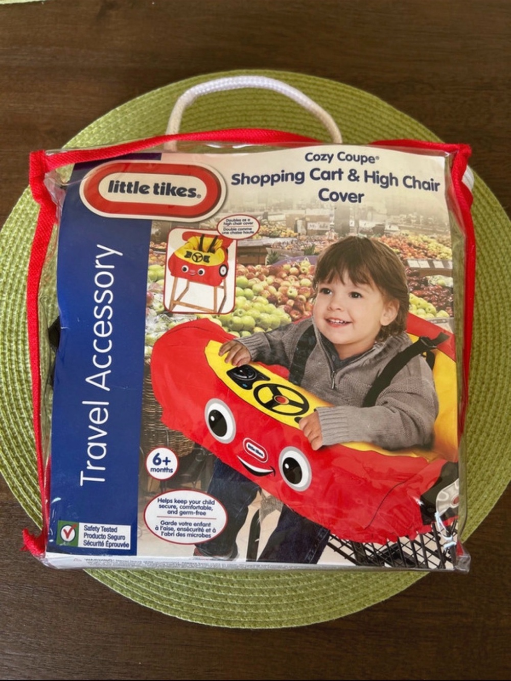 New Cozy Coupe Red Shopping Cart & High Chair Cover little tikes.
